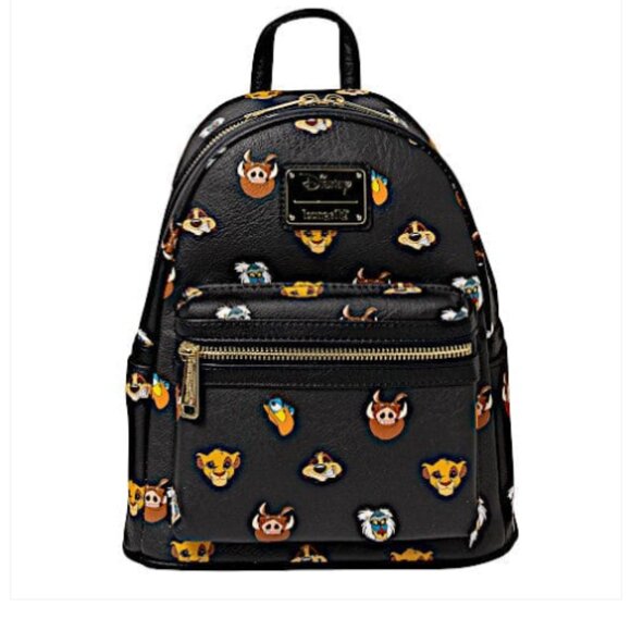 Loungefly Disney Lion King Character Faces AOP Mini Backpack NWT main image 5